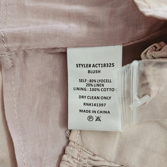 ASTR The Label Sunna Halter Neck Top Women’s Size Small, Linen Blend - Picture 8 of 8